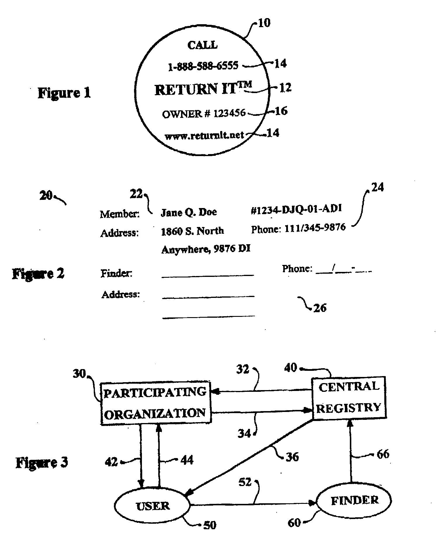 Label system and method for returning lost articles