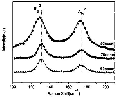 Method for preparing bismuth selenide nanosheet on mica substrate by controlling gas flow