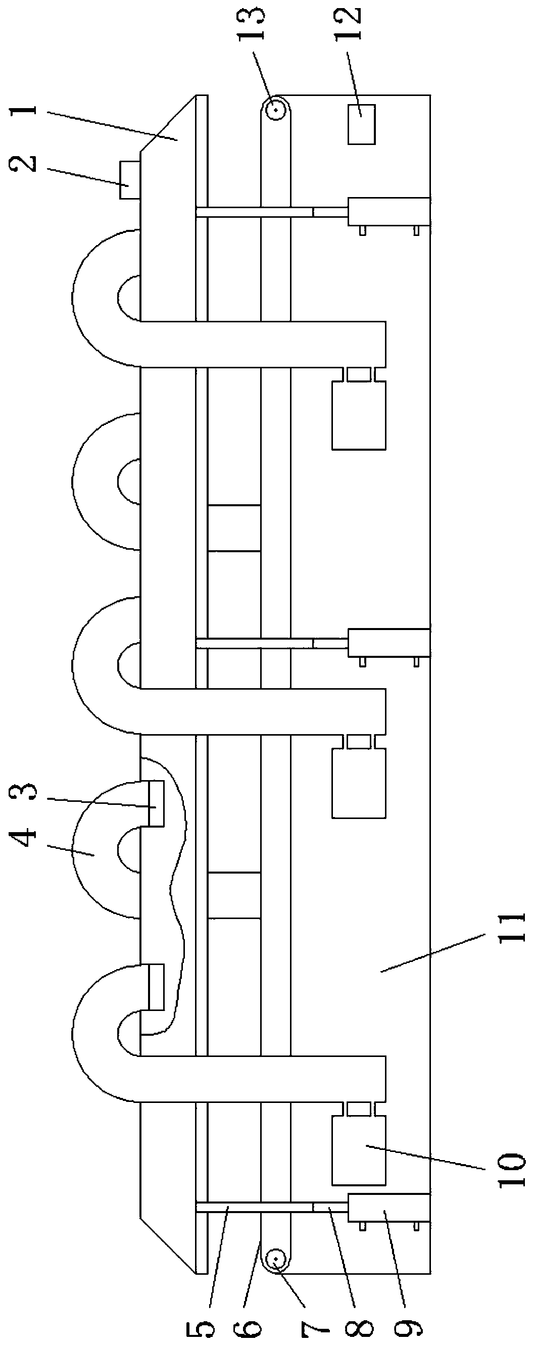 Temperature-controlled cooling process and device of forge pieces