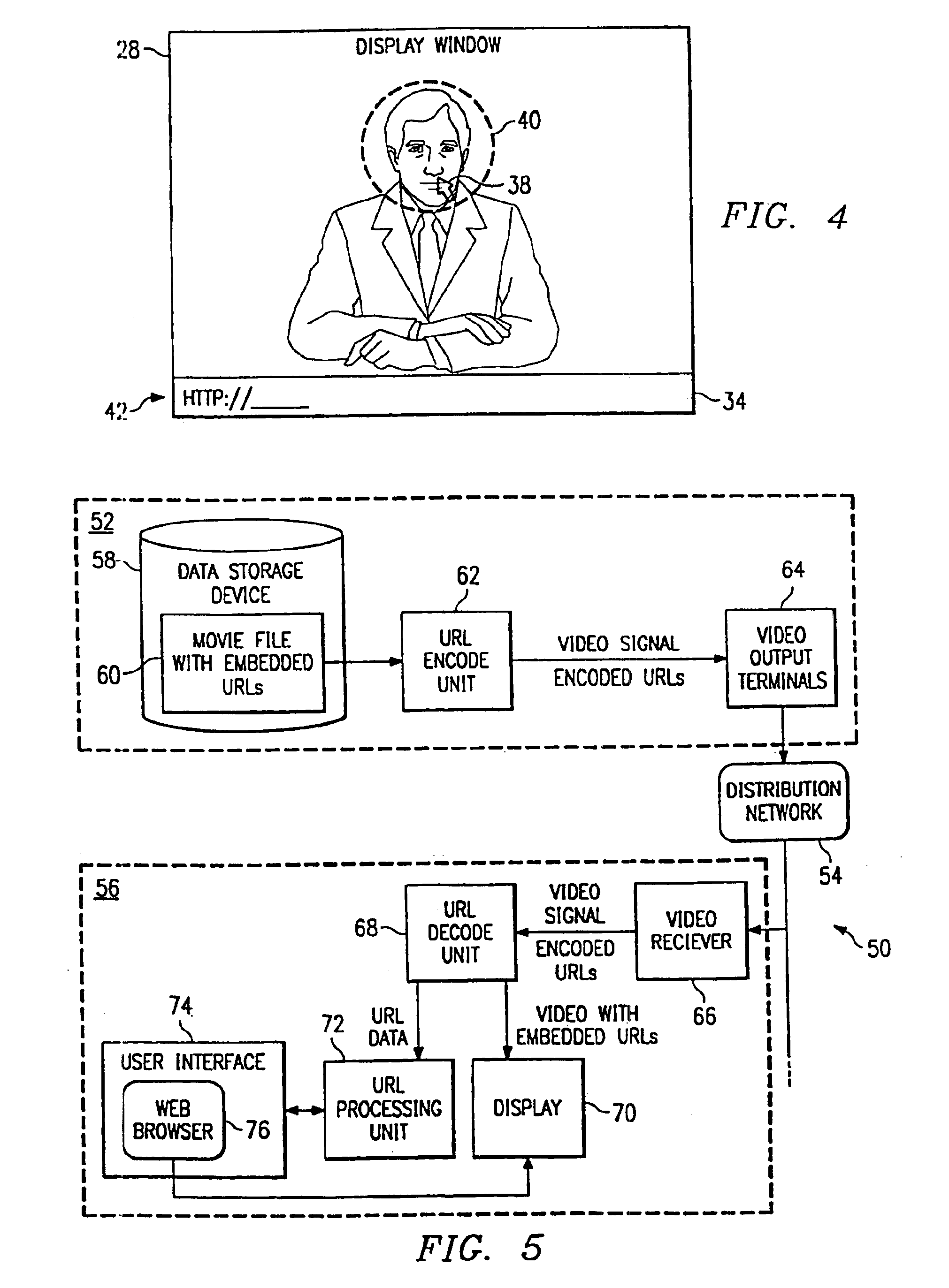 System and method for activating uniform network resource locators displayed in media broadcast