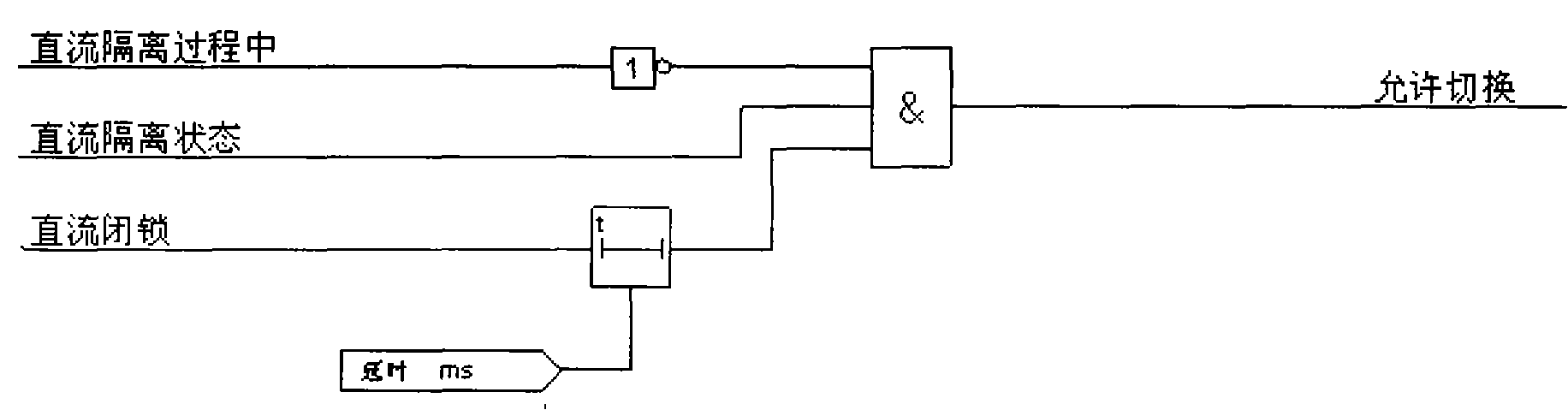 Method for automatically switching between DC ice melting three-phase AC line