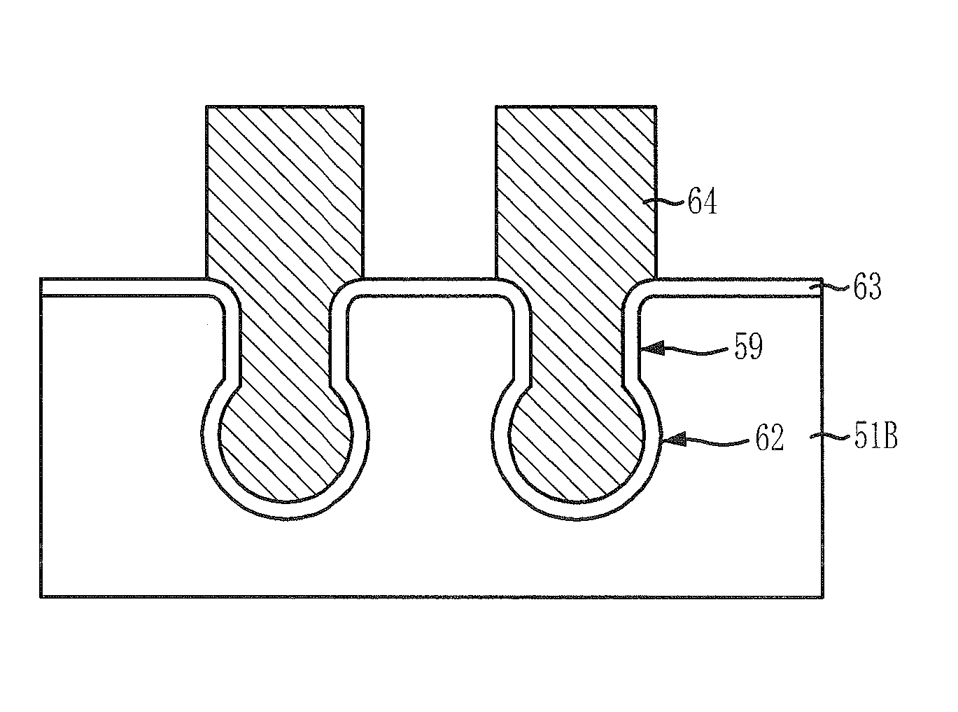 Method for fabricating bulb-shaped recess pattern