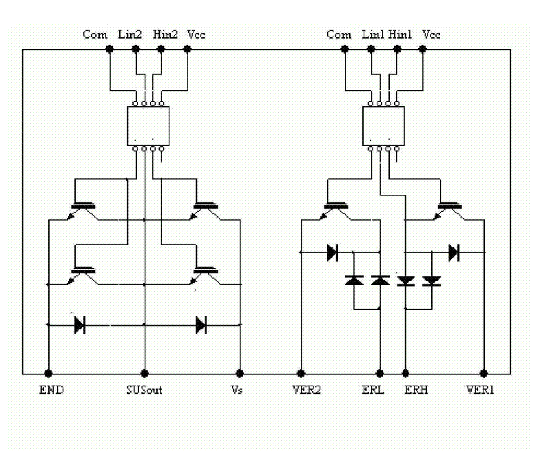 PDP power integration module and method for manufacturing same