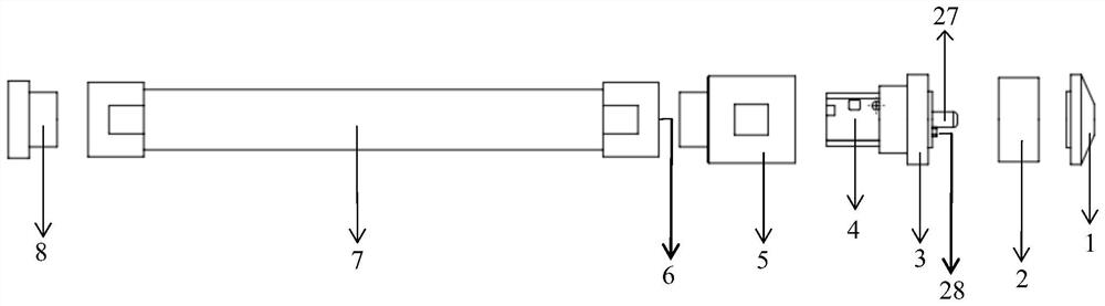 Underwater LED optical beacon and switching method thereof