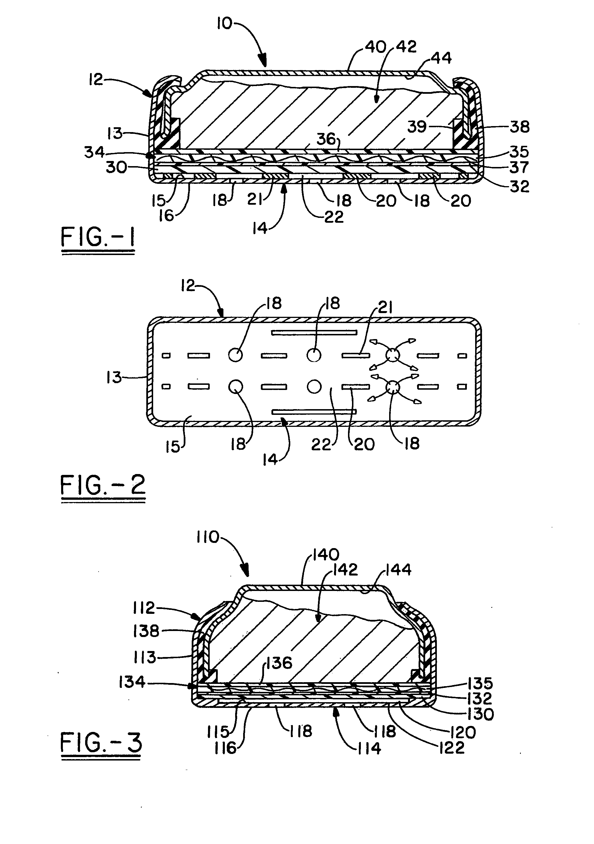 Electrochemical air cell batteries with air flow channels