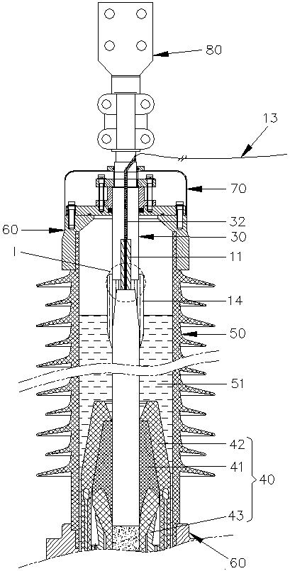 110KV and above cable terminal accessory