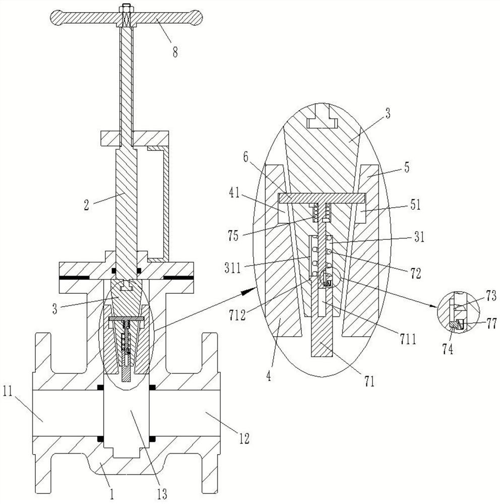 A parallel double brace gate valve