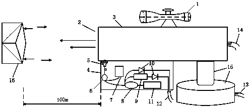 Adaptive reflective infrared laser industrial hazardous gas leakage monitoring device