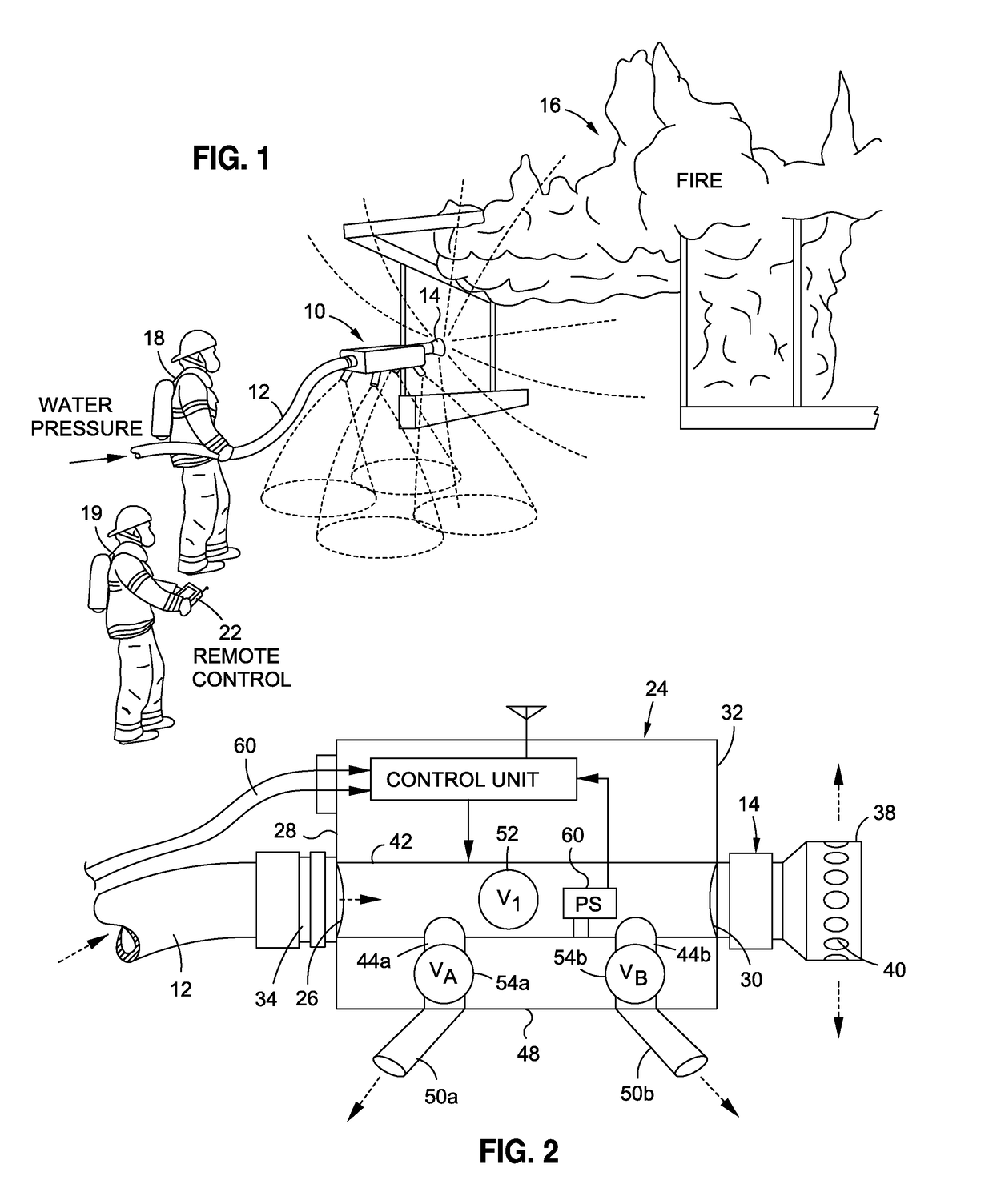 Hydraulically Propelled Drone for Delivering Firefighting fluid