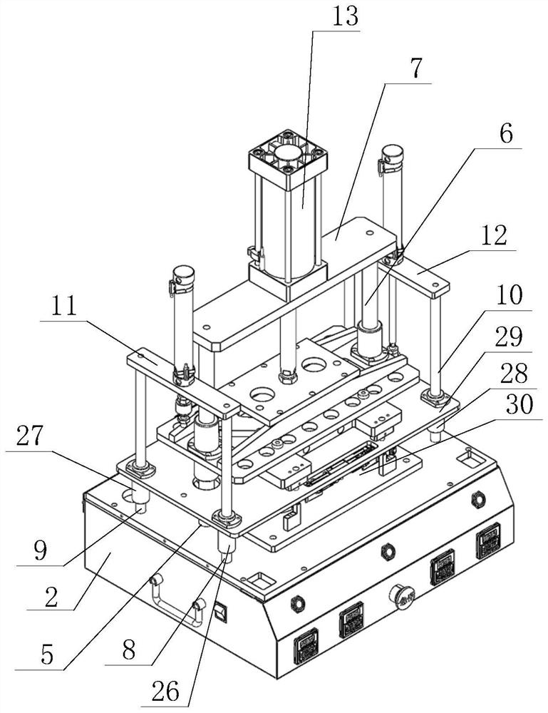 A kind of automatic hot pressing equipment and method for realizing hot pressing