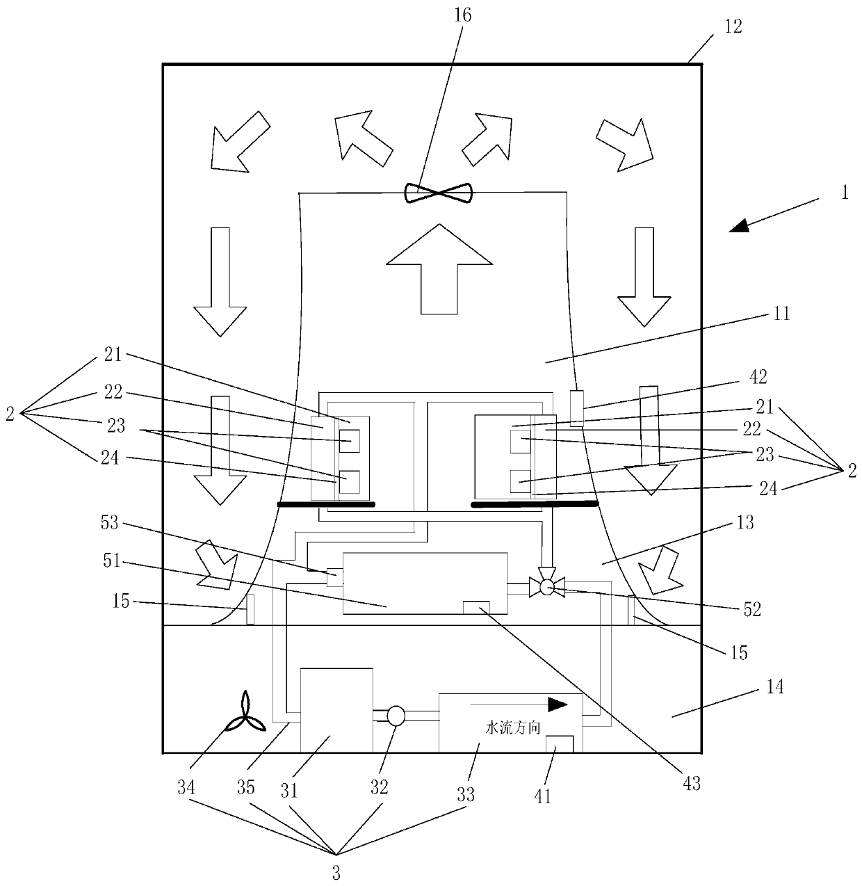 A charging pile and heat dissipation control method