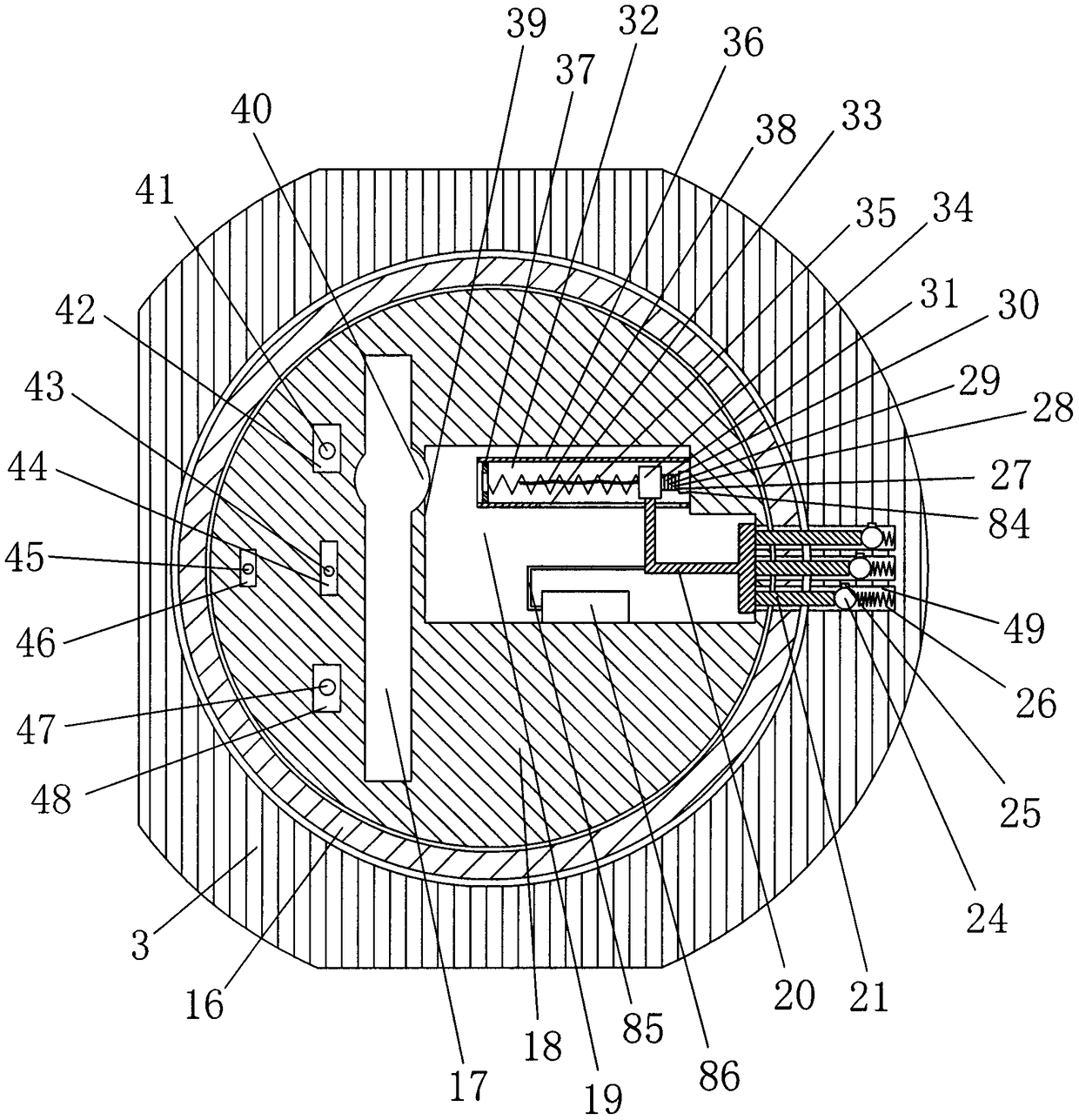 Hockey lock system with automatic alarm