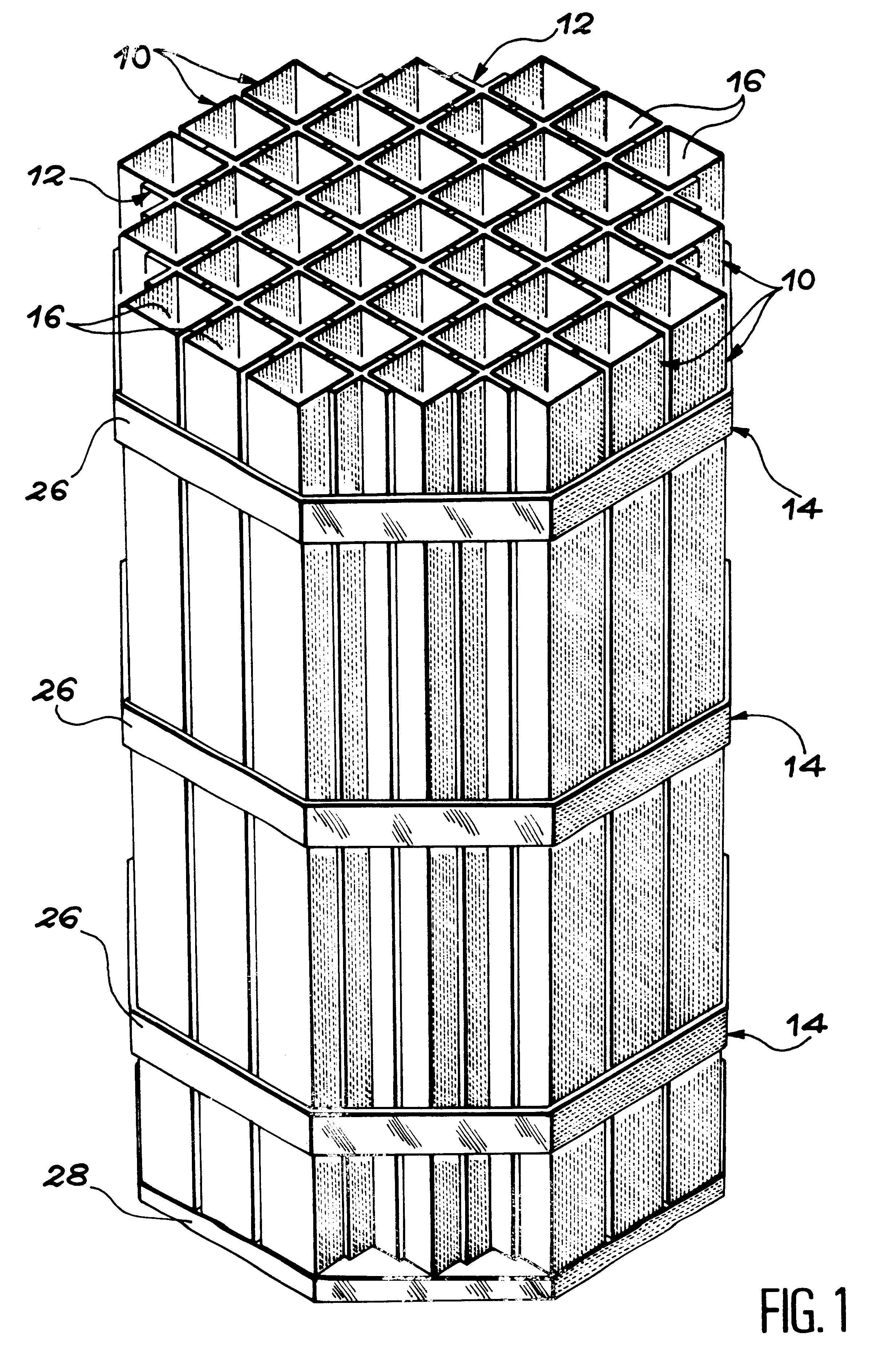 Storage container for radioactive materials