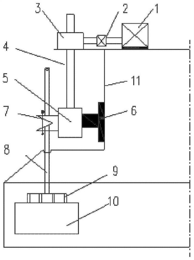 An anode lifting device and aluminum electrolytic cell equipment