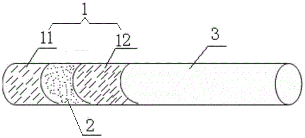 Filter tip, cigarette and filter tip preparation method