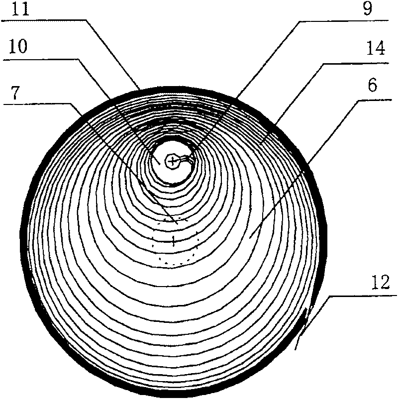 Cable take-up reel eccentric winding current collecting device