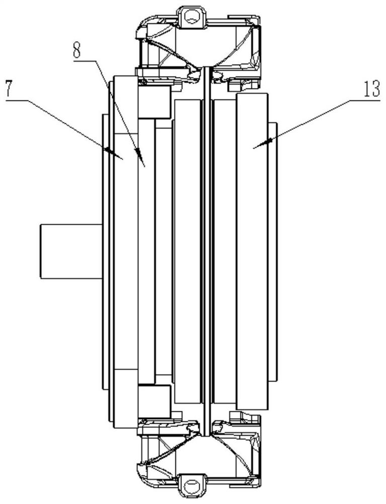 Double-hydraulic brake caliper planetary transmission for new energy tracked vehicle