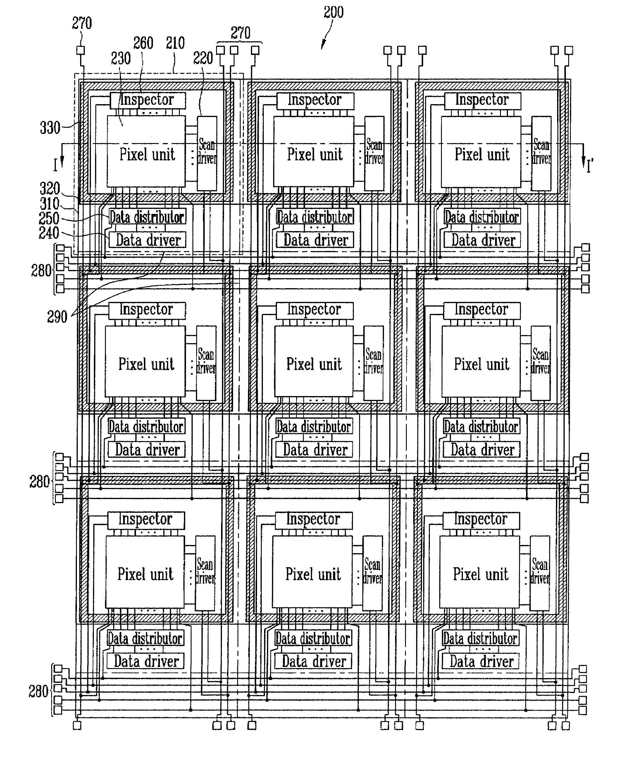 Organic light emitting display and mother substrate thereof