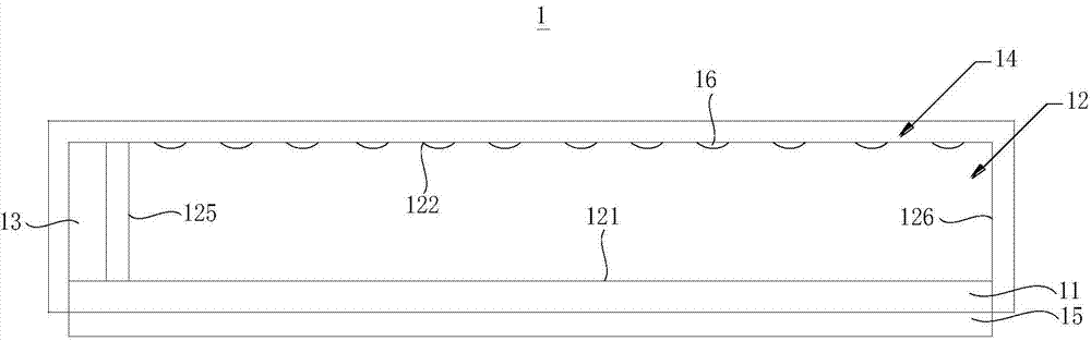 Liquid crystal display device of side curved surface type, and electronic equipment