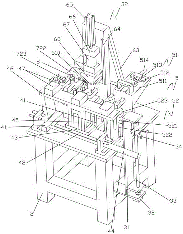 Welding chamfering machine for supporting seat of compressor