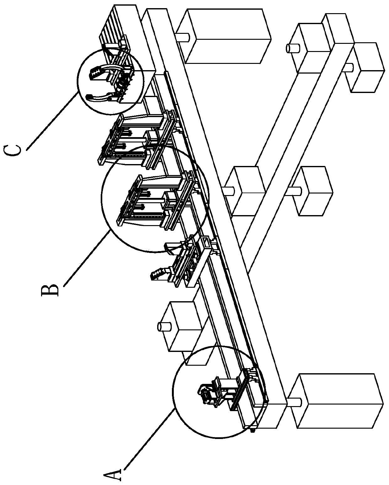 A lifting mechanism for manufacturing solar water heater tanks