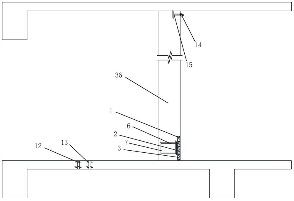 Formwork support system and construction method of high-rise cantilevered structure