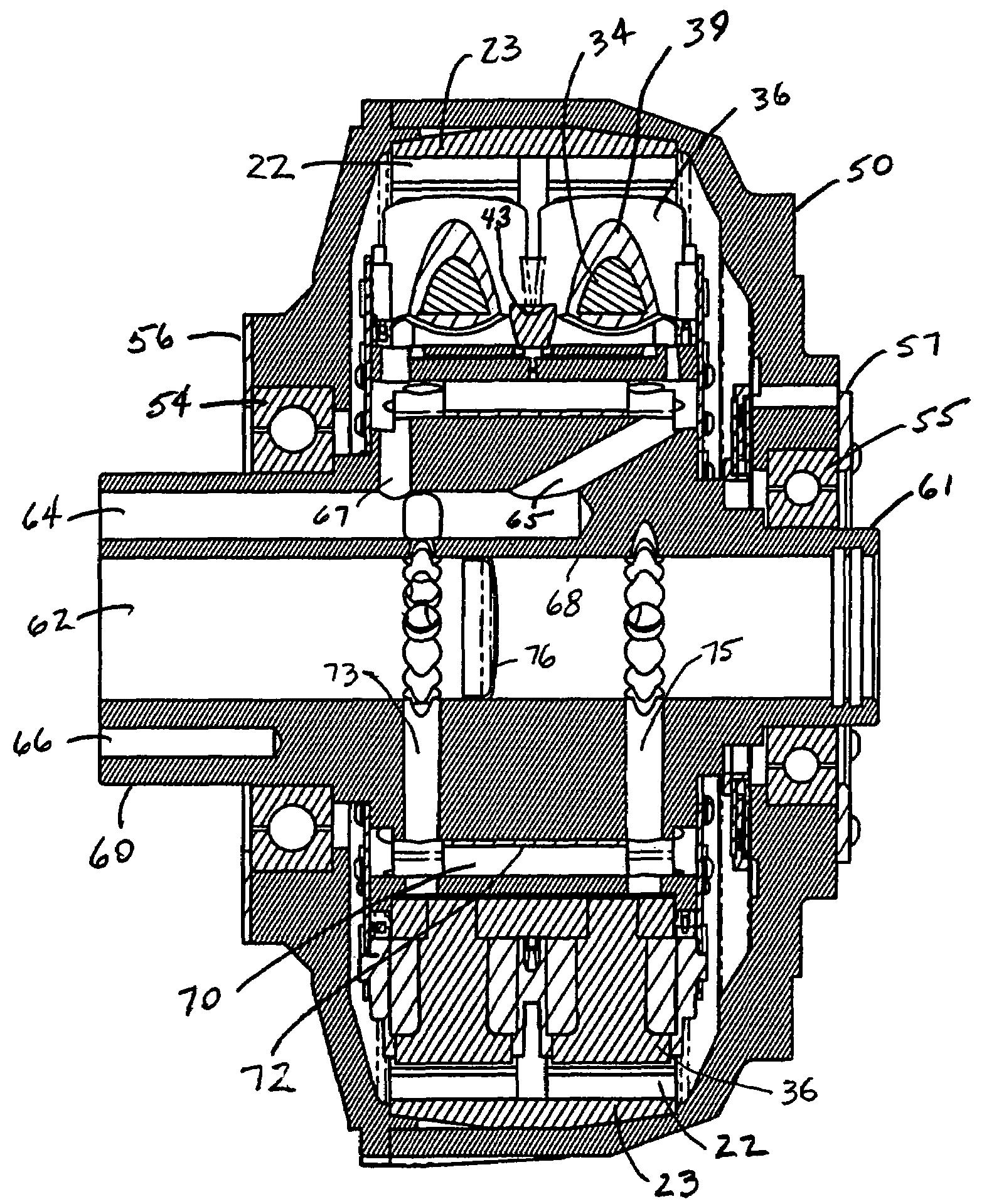 Integrated stator-axle for in-wheel motor of an electric vehicle