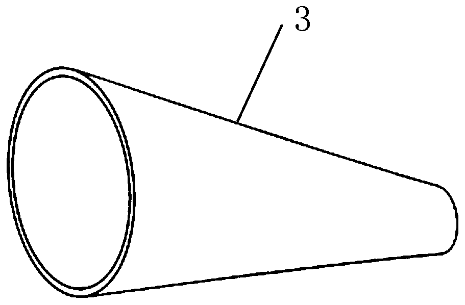 Tapered section vortex generator and mounting method thereof