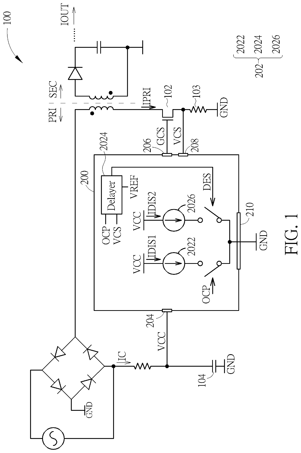 Controller for extending a protection period of a power converter and operational method thereof