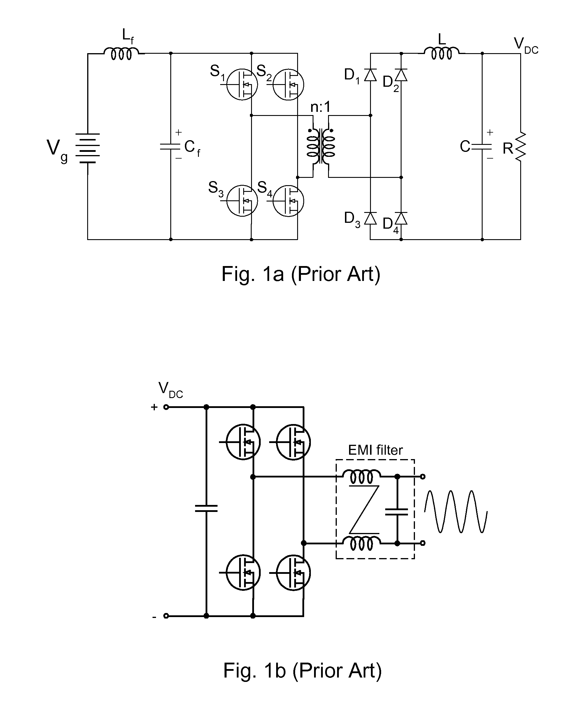Single-stage inverter with high frequency isolation transformer