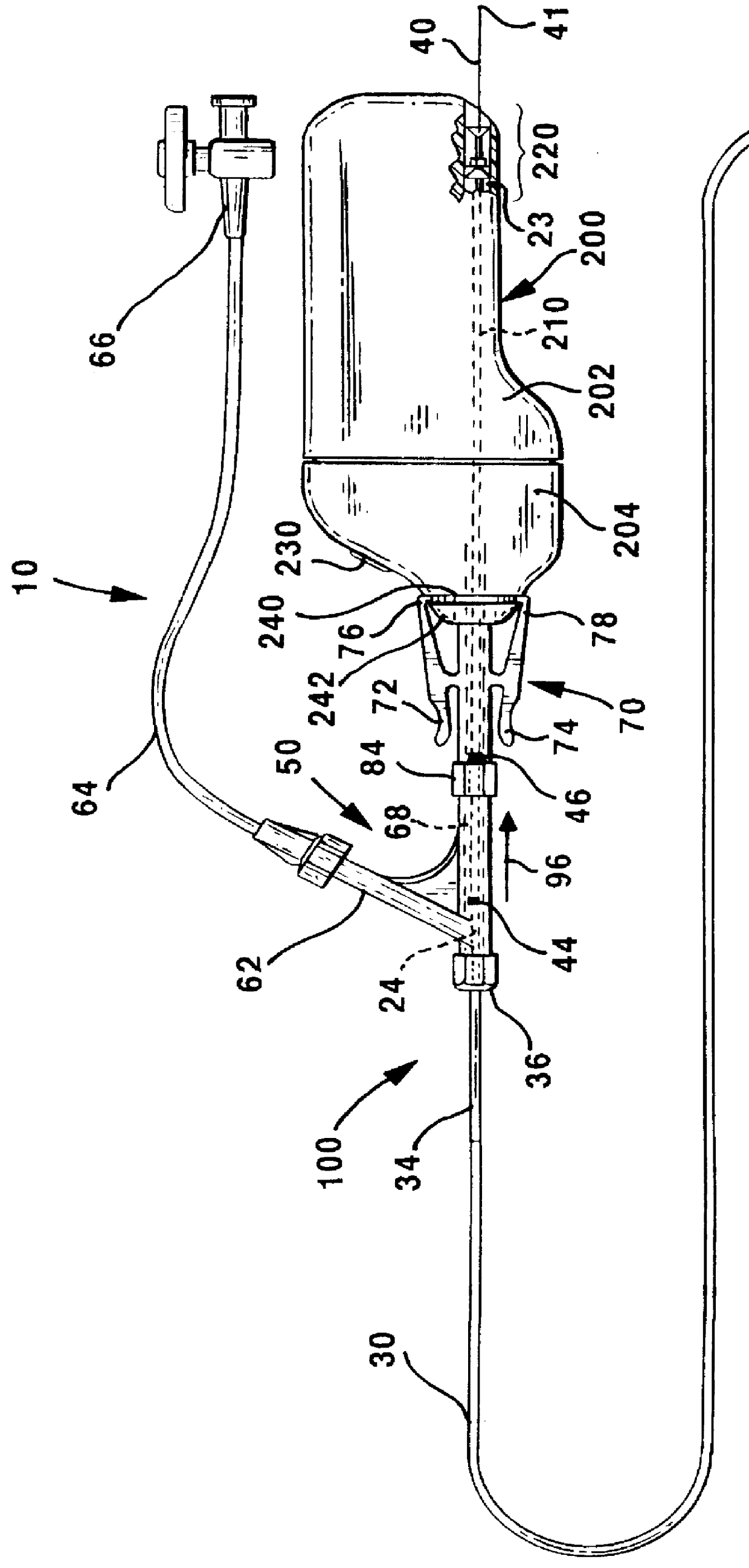 Rotatable dynamic seal and guide for a medical obstruction treatment device sub-assembly coupled to a drive motor unit