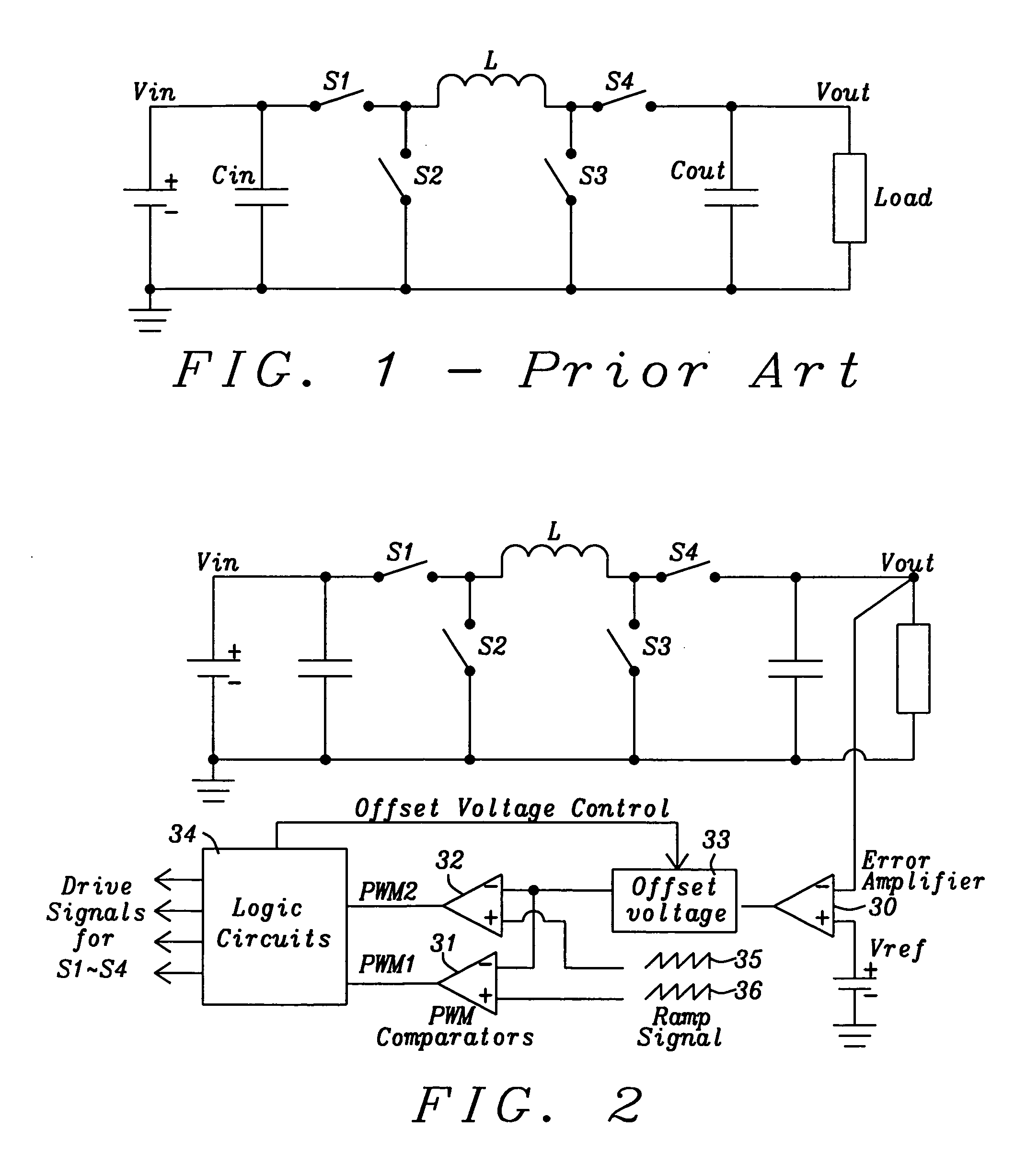 Circuit of high efficient buck-boost switching regulator and control method thereof