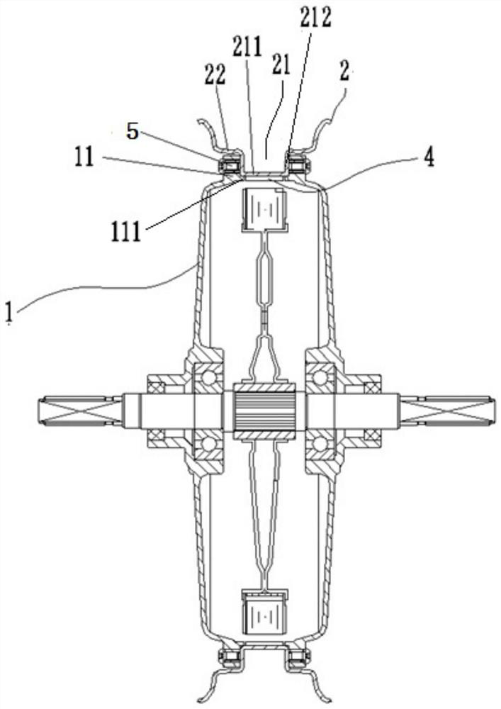 A wheel hub motor for an electric vehicle