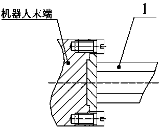 End effector of metal surface dirt removing robot