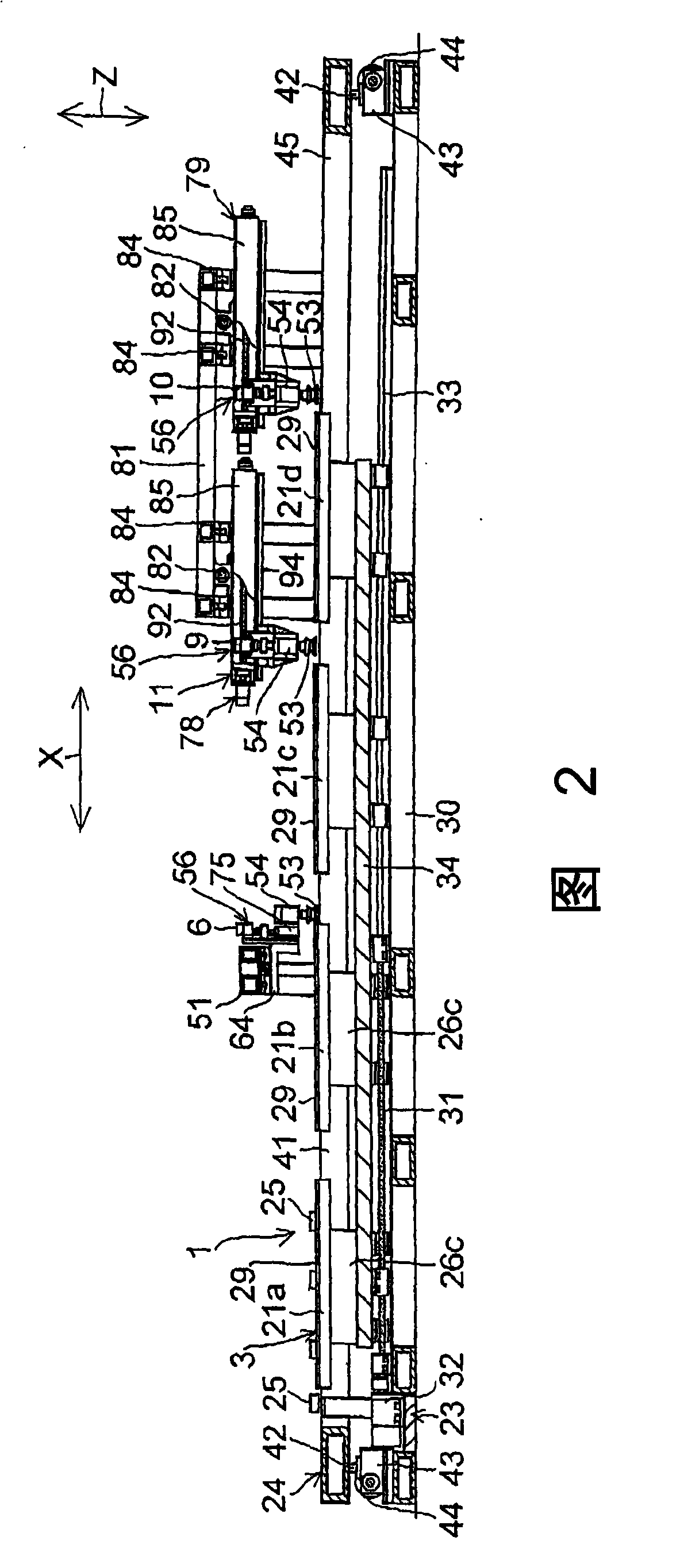 Grinding device of glass plate