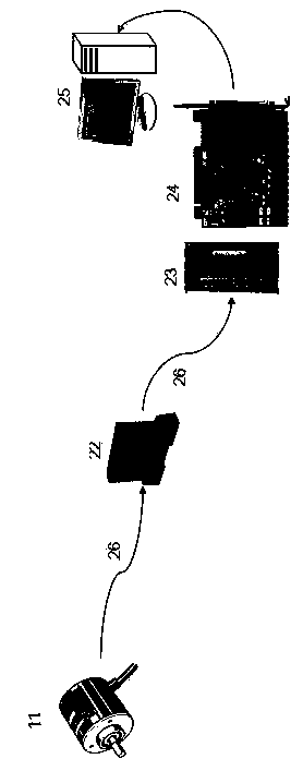 Shield construction soil discharge quantity real-time on-line measuring device with pin wheel device