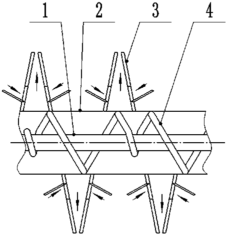 Air-liquid cooling integrated high-efficiency heat exchange tube