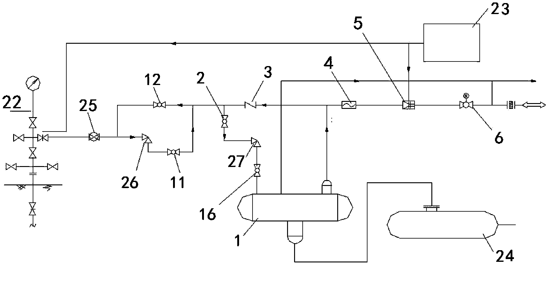 Gathering and transportation skid-mounted device for gas injection and production of salt cavern gas storage and process method