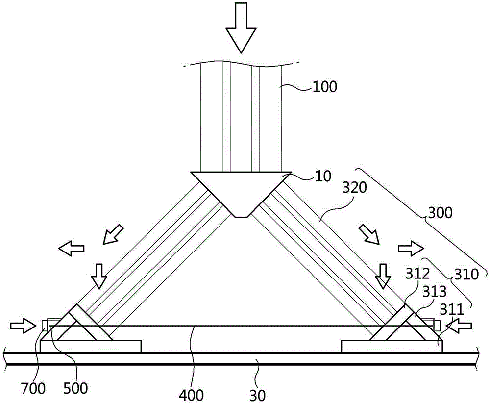 Strut connection structure for constructing temporary earth retaining structure