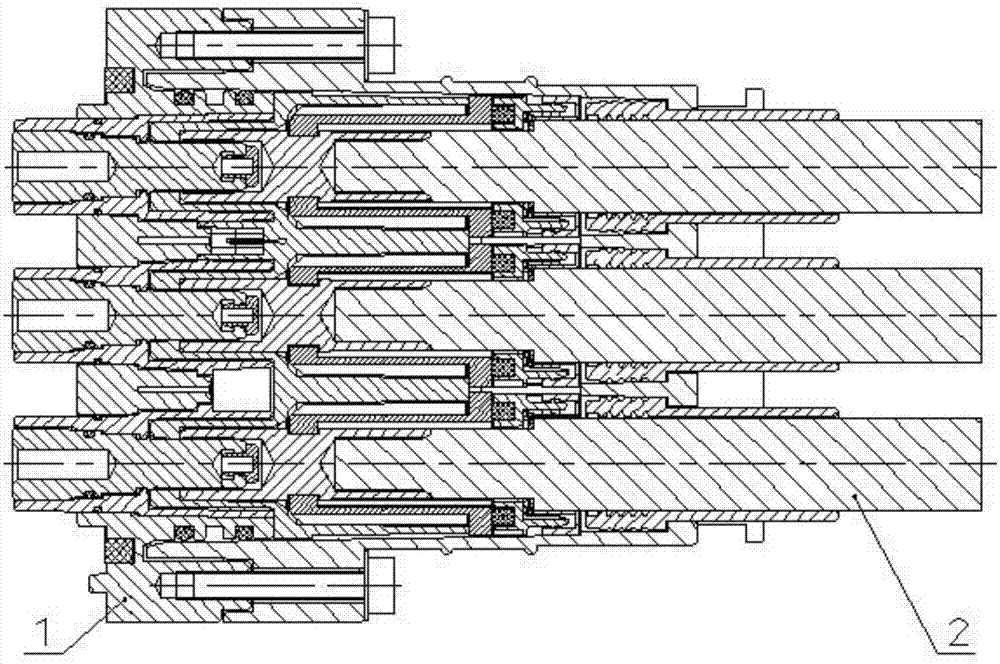 New energy vehicle electrical connector with integrally and front installed cable seal ring and protective sleeve