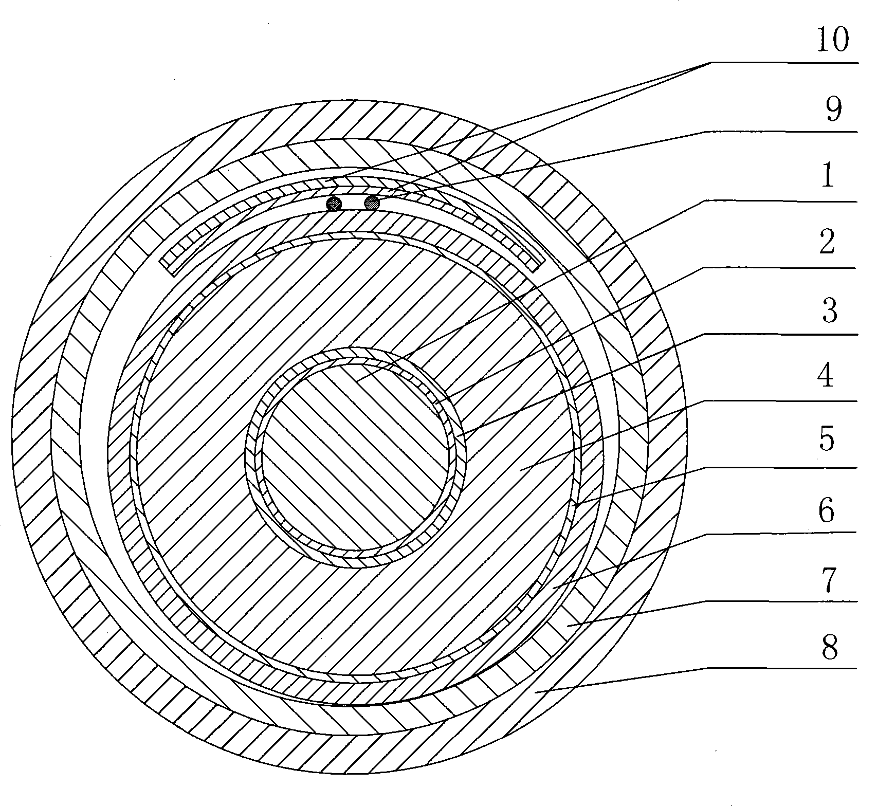 Fiber composite power cable