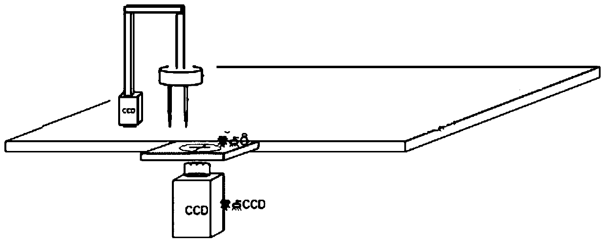 A calibration method of a dual-probe flying probe test device