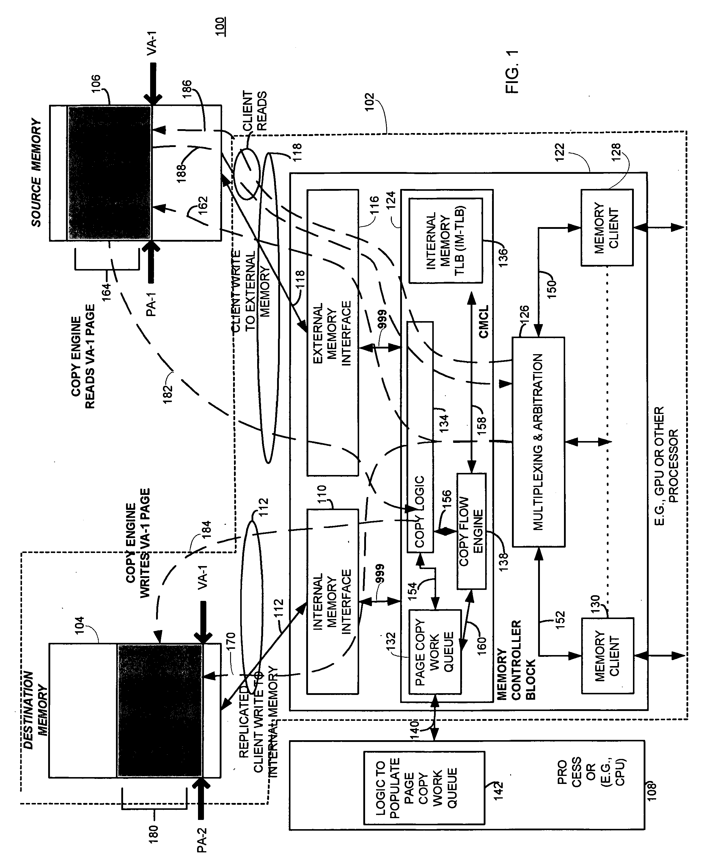 Method and apparatus for reallocating memory content