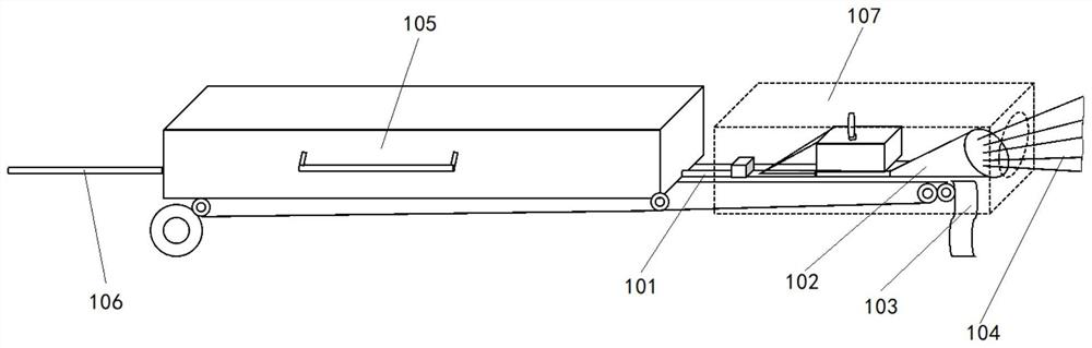 Filter stick forming machine cigarette gun inlet cleaning device and cleaning system