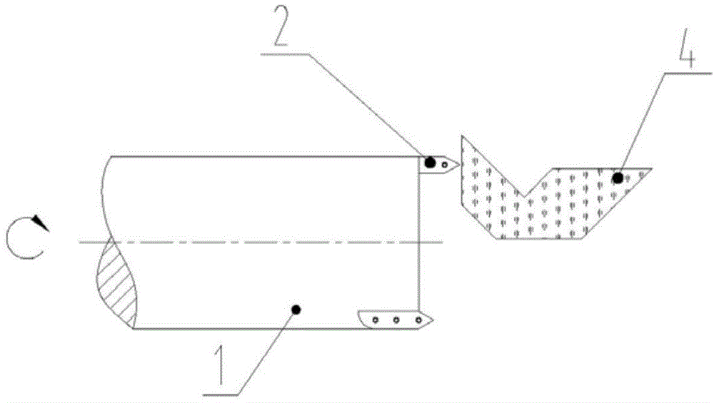 Processing method of L-shaped ZnSe (zinc selenide) turning prism
