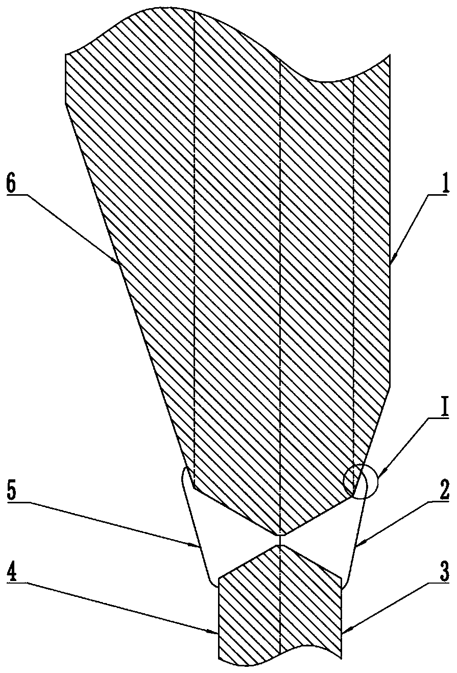 Method for lowering weld seam cracking risk in heat treatment process after welding of large inserting plate of extra-high pressure container