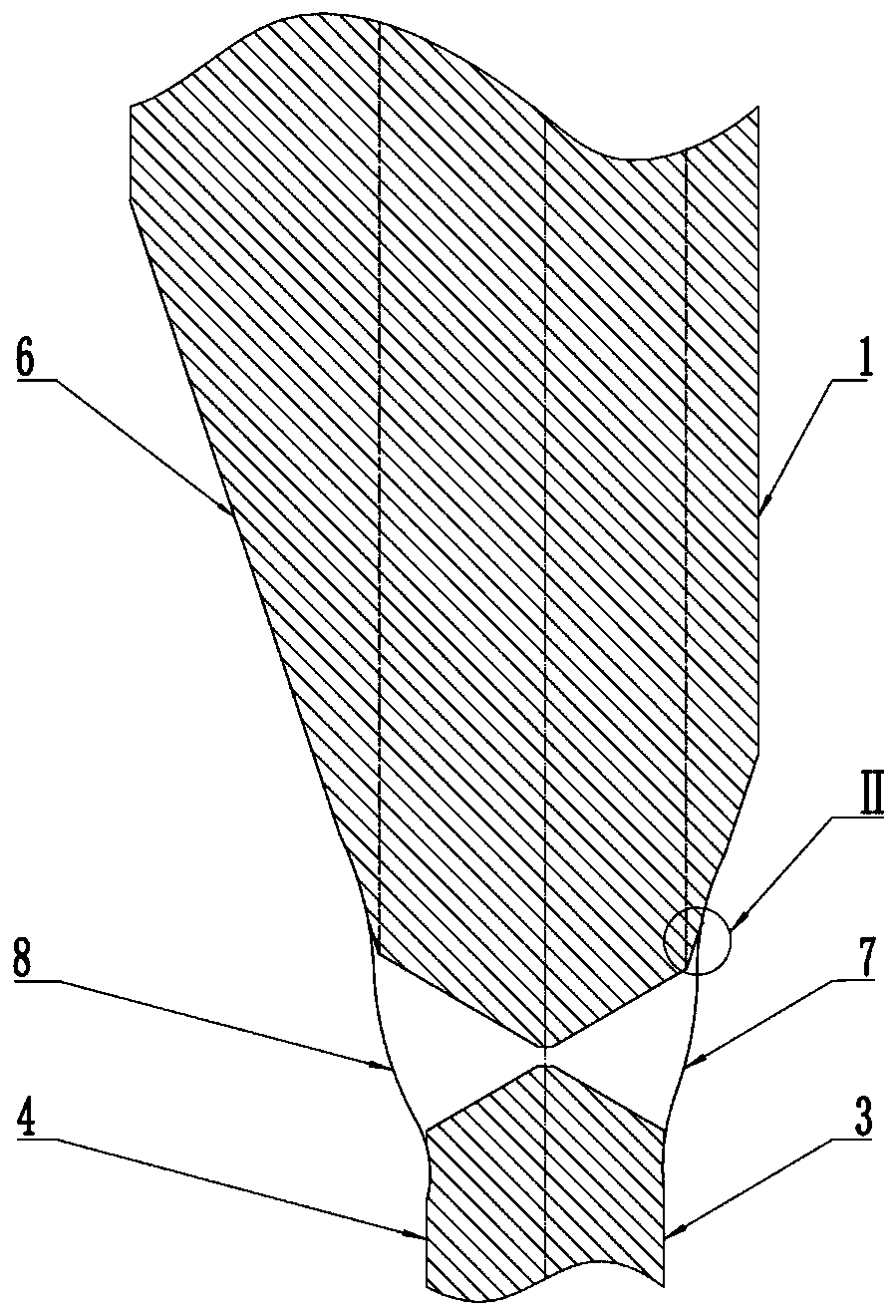 Method for lowering weld seam cracking risk in heat treatment process after welding of large inserting plate of extra-high pressure container