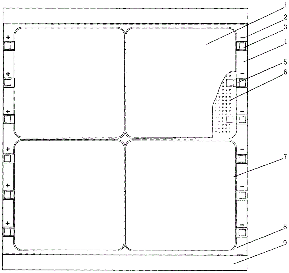 An ultra-thin high-temperature high-efficiency photovoltaic cell panel