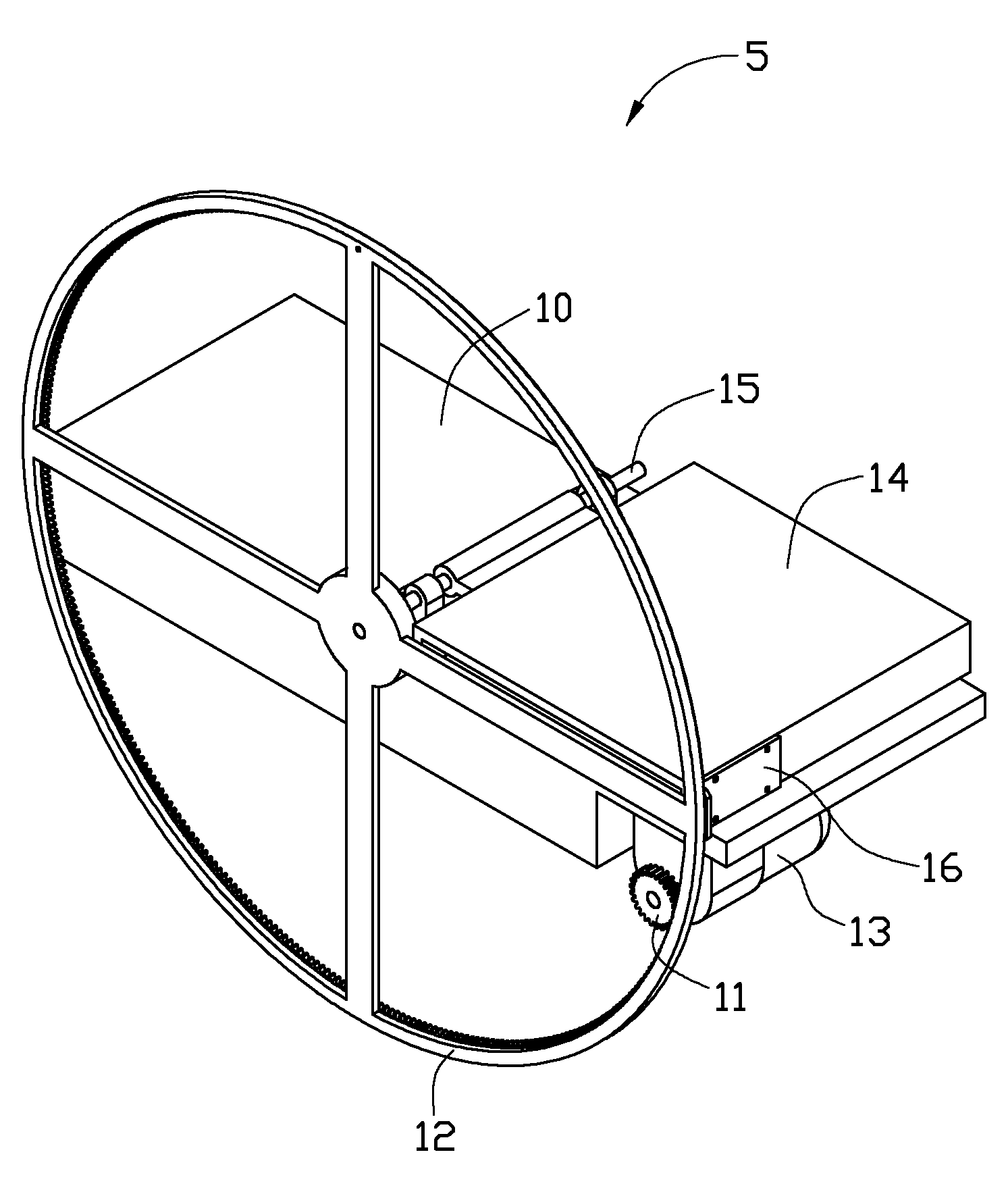 Overturning apparatus