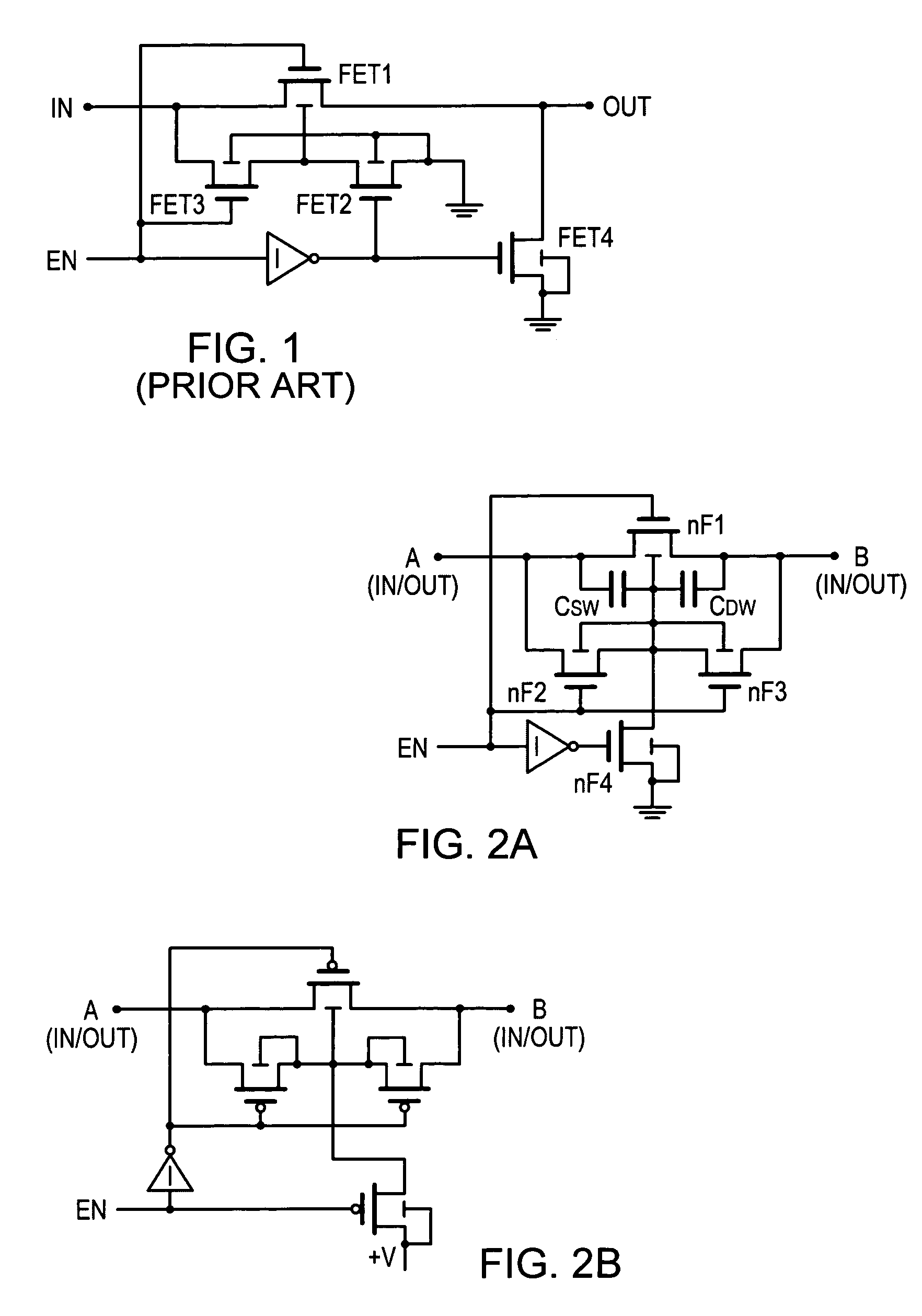 Circuit and method for lowering insertion loss and increasing bandwidth in MOSFET switches